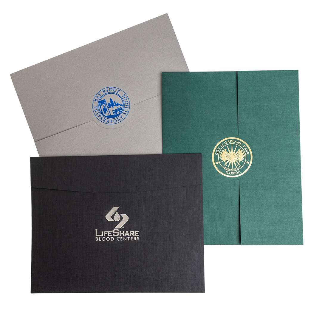 Linen Tri-Fold Certificate Holders